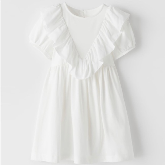 Zara Other - 2x30 Zara Girls White Cotton Dress